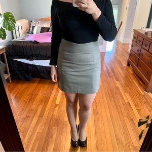 Grey pencil skirt